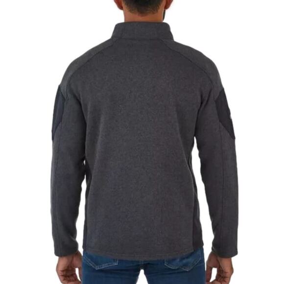 Spyder Men's Empire Jacket Black Gray Full Zip Stretch Fleece Large NWT - Picture 11 of 12